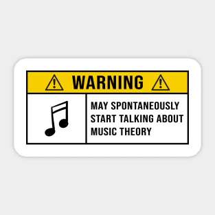 Funny Music Theory Quote Sticker